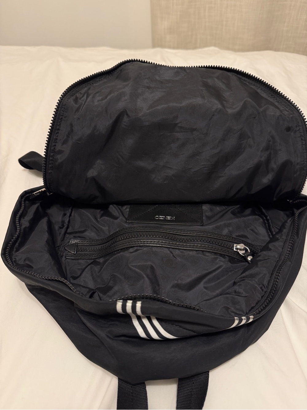 Kenzo Black Backpack with White PARIS Graphic - Picture 7 of 9